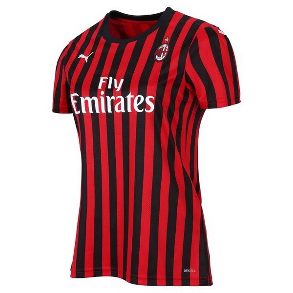 Camiseta AC Milan Primera equipación Mujer 2019-2020 Rojo Negro